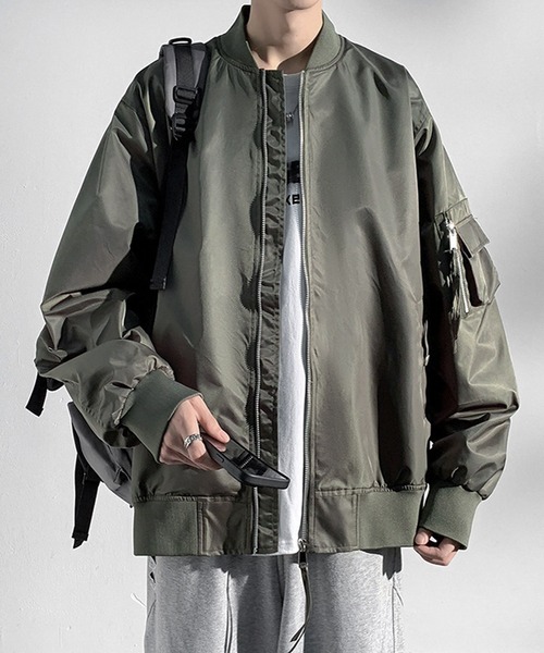 JOHNNY WOLF（ジョニーウルフ） ma1 ma-1 SILVA オーバーサイズ 高密度