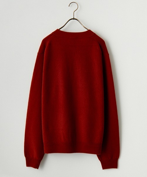 Danton（ダントン） ニットカーディガン 44 レッド レディース