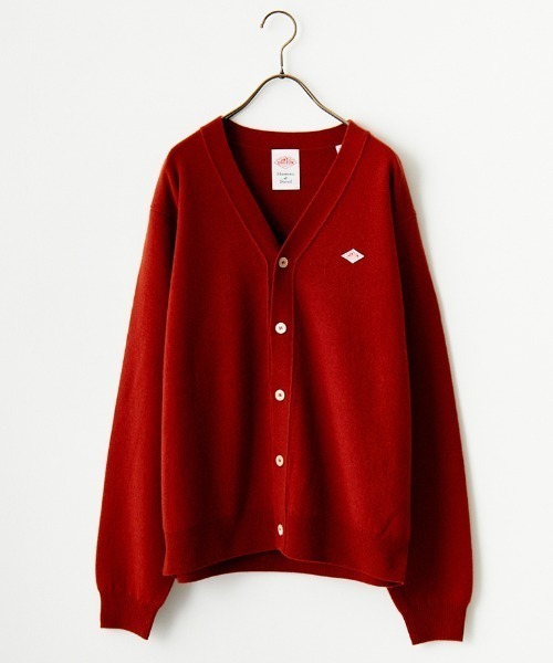 Danton（ダントン） ニットカーディガン 44 レッド レディース