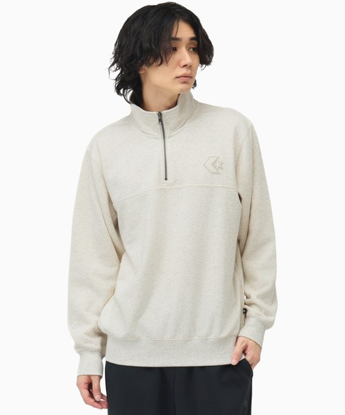 トレーナー/スウェット Chenille sweat CONVERSE（コンバース） トレーナー スウェット CHENILLE ハーフジップ