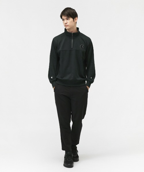 トレーナー/スウェット Chenille sweat CONVERSE（コンバース） トレーナー スウェット CHENILLE ハーフジップ
