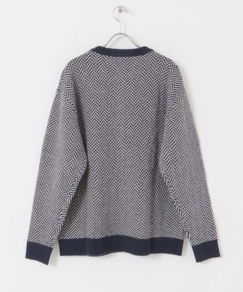URBAN RESEARCH ROSSO MEN カーディガン 「XLサイズあり」ヘリンボーン