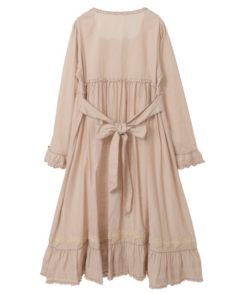 PINK HOUSE（ピンクハウス） ワンピース ケミカルレース使いミディ