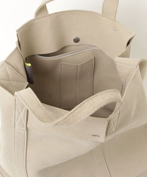 「zattu」 2WAYバッグ - ベージュ レディース_画像4