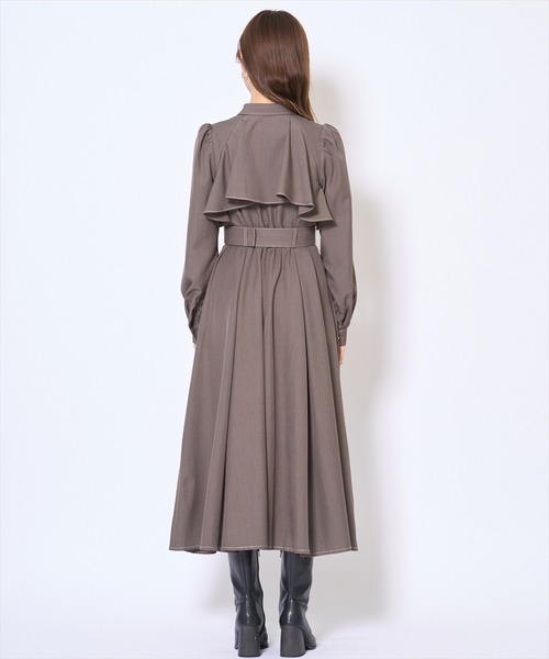 AND COUTURE（アンドクチュール） ワンピース フリルケープシャツ