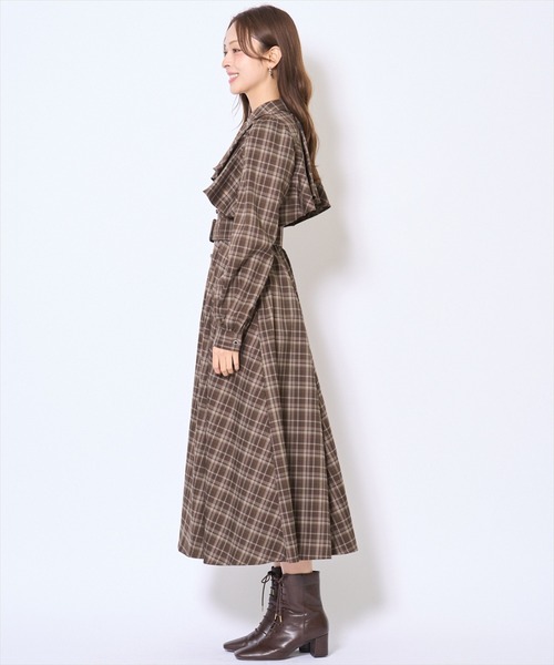 AND COUTURE（アンドクチュール） ワンピース フリルケープシャツ