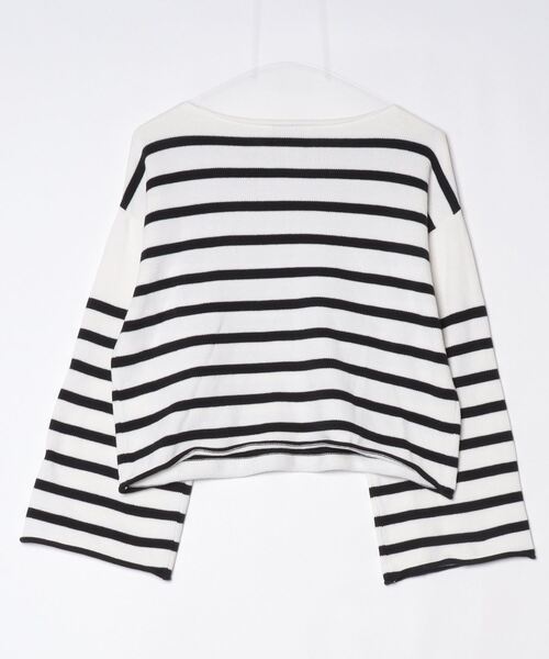 「Ron Herman」 ボーダー柄長袖ニット「DEMYLEEコラボ」 X-SMALL ホワイト レディース_画像2