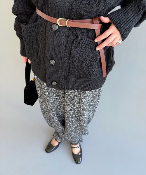 エディットフォールル ジャガードベルト EDIT. FOR LULU（エディットフォールル） ベルト LULU leather belt