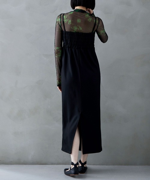 「etoll.」 キャミソールワンピース M ブラック レディース_画像4