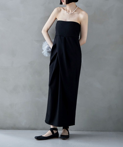 「etoll.」 キャミソールワンピース M ブラック レディース_画像6