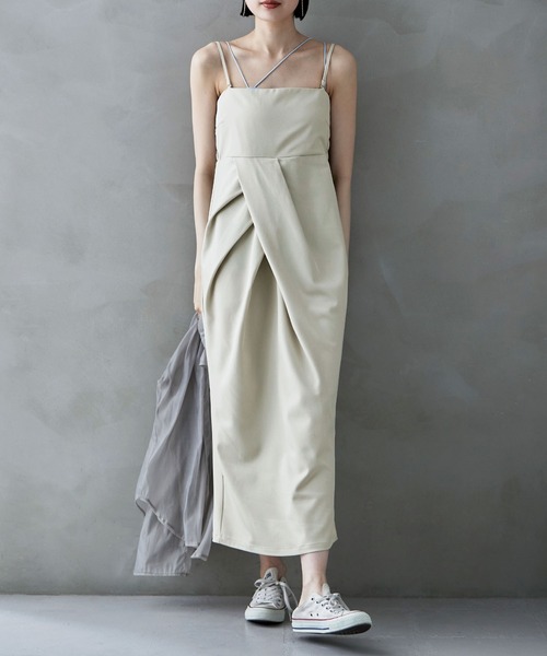 「etoll.」 キャミソールワンピース M ブラック レディース_画像7