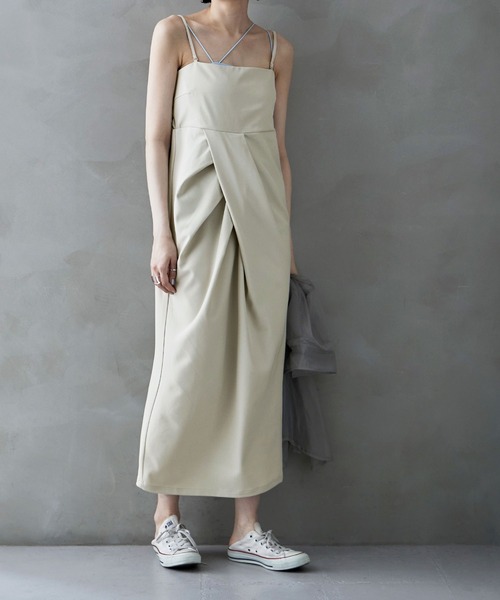 「etoll.」 キャミソールワンピース M ブラック レディース_画像8