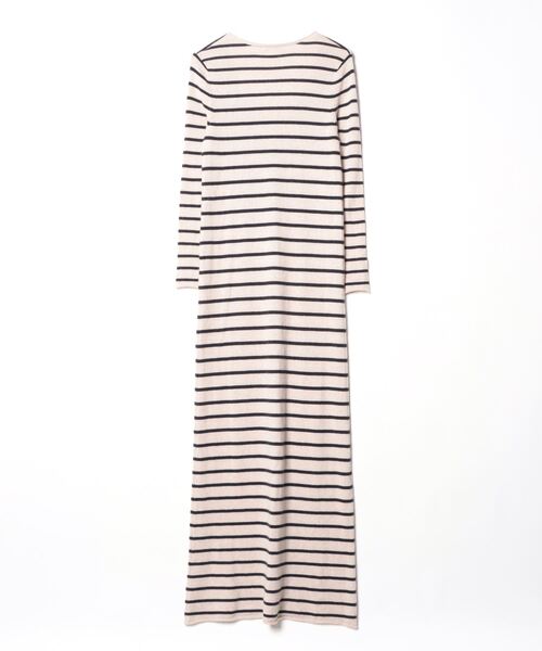 「DEMYLEE」 長袖ワンピース S ベージュ レディース_画像2