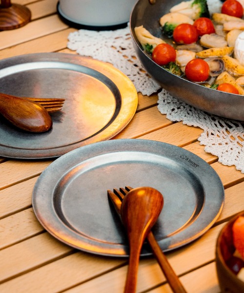 S'more 食器 S'moreステンレスプレート 2点セット : ZOZOTOWN Yahoo!店