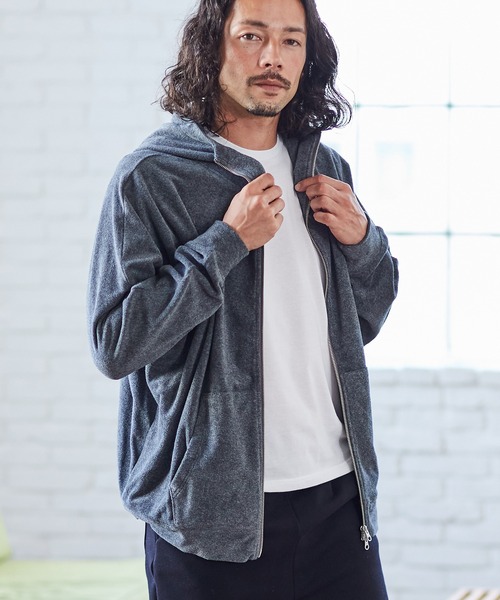 CAMBIO（カンビオ） ジップアップパーカー M グレー系その他 メンズ