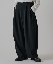 Lui's（ルイス） ワイドパンツ スラックス ダブルクロスベーシック