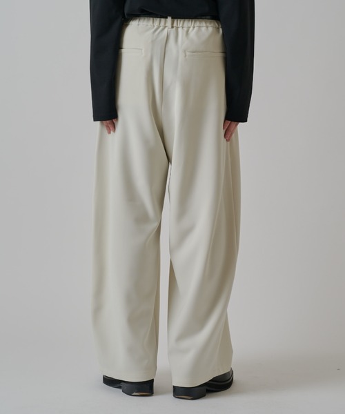 Lui's（ルイス） ワイドパンツ スラックス ダブルクロスベーシック