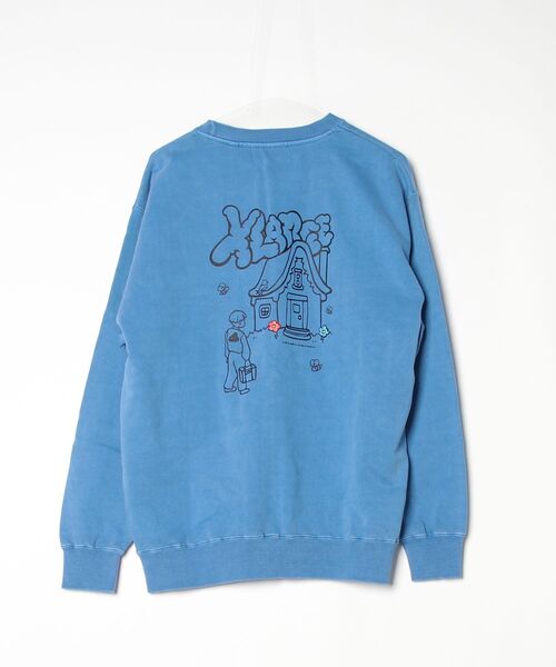 「XLARGE」 スウェットカットソー L ブルー メンズ_画像2
