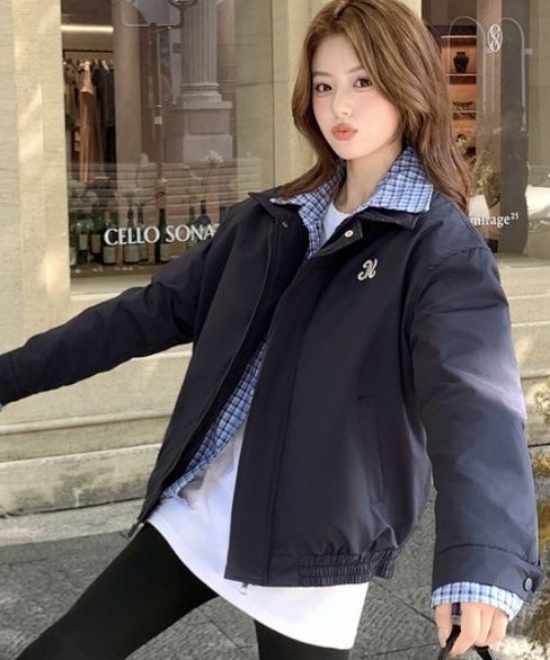 DIAVEL ブルゾン アウター 「2色展開」韓国ガーリー×ストリート