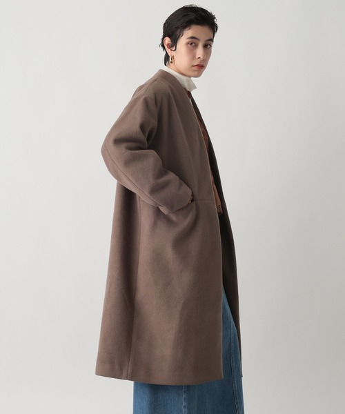 studio CLIP（スタディオクリップ） ノーカラーコート コート 「ウタオ