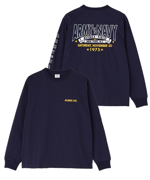 AVIREX（アヴィレックス） tシャツ ARMY VS NAVY GAME DAY L/S T-SHIRT