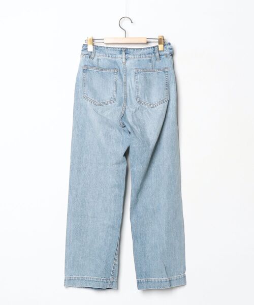 「SLOBE IENA」 デニムパンツ 38 サックスブルー レディース_画像2