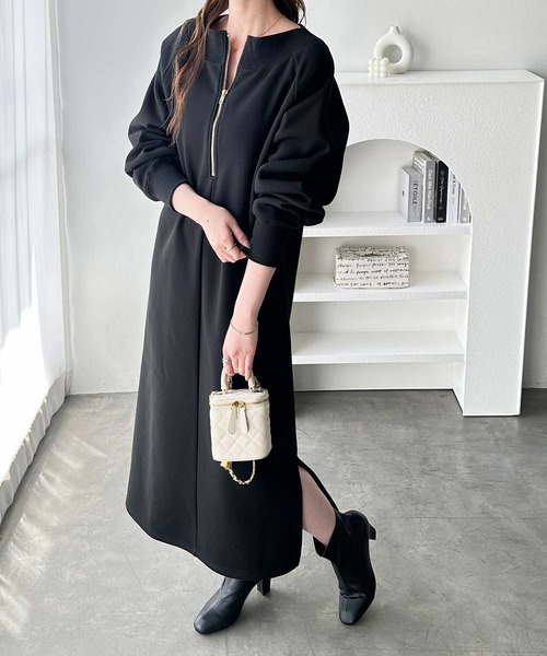 「GeeRA」 ニットワンピース X-LARGE ブラック レディース_画像2