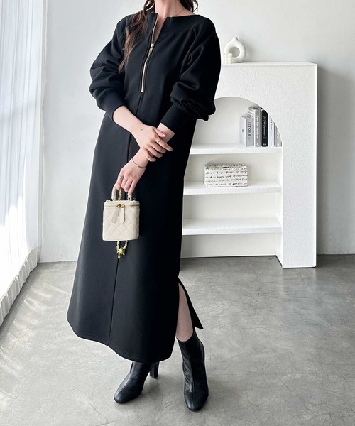 「GeeRA」 ニットワンピース X-LARGE ブラック レディース_画像3