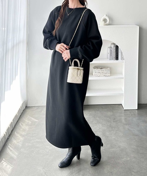 「GeeRA」 ニットワンピース X-LARGE ブラック レディース_画像4