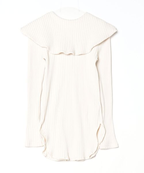 「Uhr」 長袖カットソー FREE ベージュ レディース_画像2