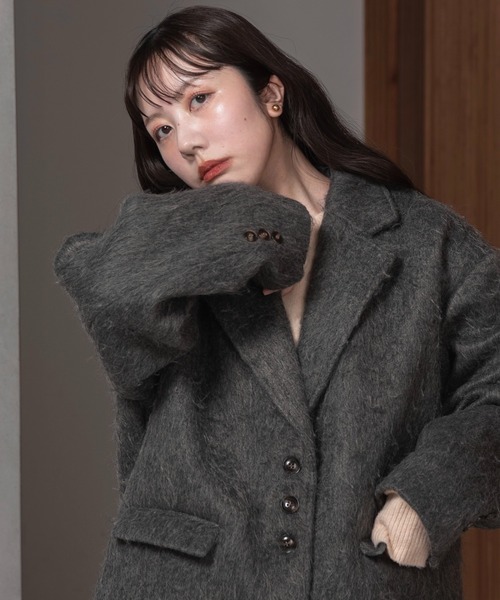 lawgy（ラウジー） コート FREE グレー レディース : ZOZOTOWN Yahoo