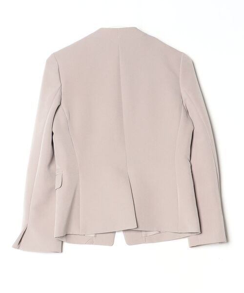 「ROPE' PICNIC」 ノーカラージャケット 36 ベージュ レディース_画像2