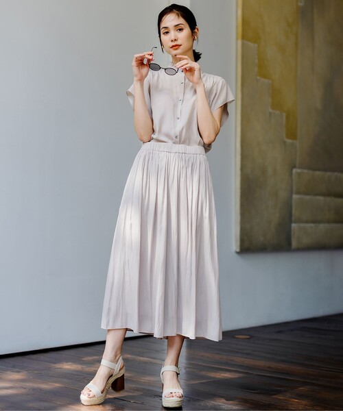 「組曲」 イージーパンツ S2 ピンク レディース_画像6