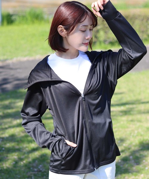 [V12] フード付きメッシュパーカー ROOP TOKYO パーカー MESH ZIP HOODIE/メッシュジップフーディ― Y2K