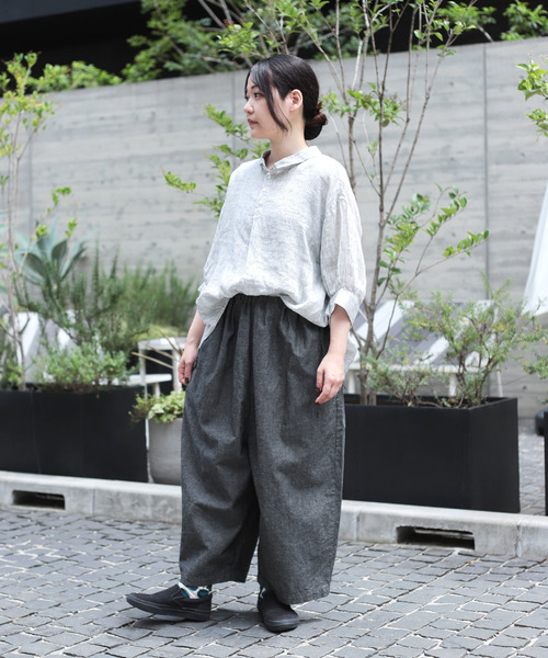 Brocante リネンシャツ ブラウス シャツ 夏 「Brocante / ブロカント