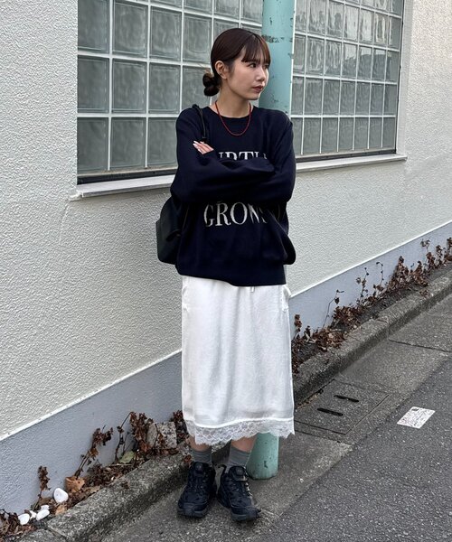 Discoat（ディスコート） スカート 「umm.」ヒゲレースクラッシュ