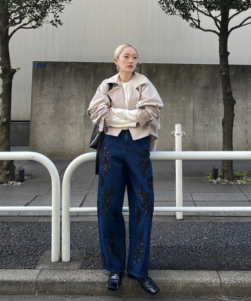 Ameri（アメリ） カーディガン COMPACT BALLOON PEPLUM KNIT CARDIGAN