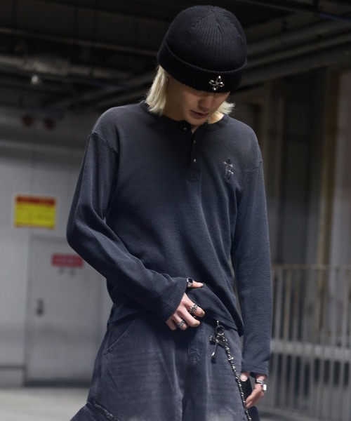 トップス atmark ATMARK tシャツ 「2サイズ展開 / UNISEX 」クロスロゴ刺繍 サーマル