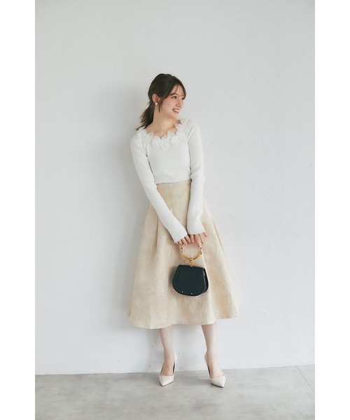 「tocco closet」 長袖ニット M ラベンダー レディース_画像3