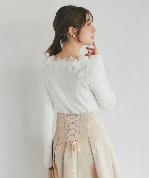 「tocco closet」 長袖ニット M ラベンダー レディース_画像6