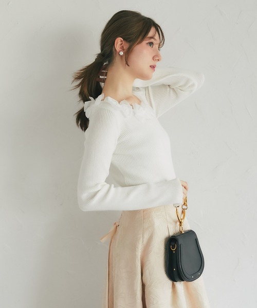 「tocco closet」 長袖ニット M ラベンダー レディース_画像7