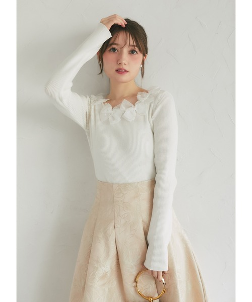「tocco closet」 長袖ニット M ラベンダー レディース_画像8
