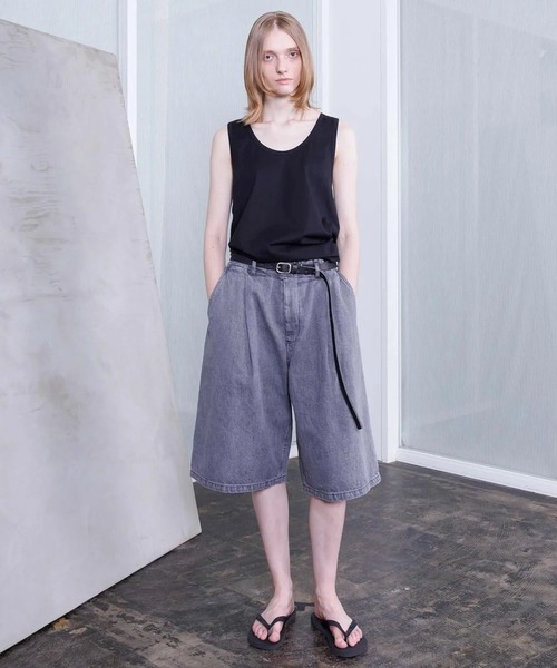 VOAAOV（ヴォアーブ） ジーンズ 「VOAAOV」BLACK DENIM Wide Short