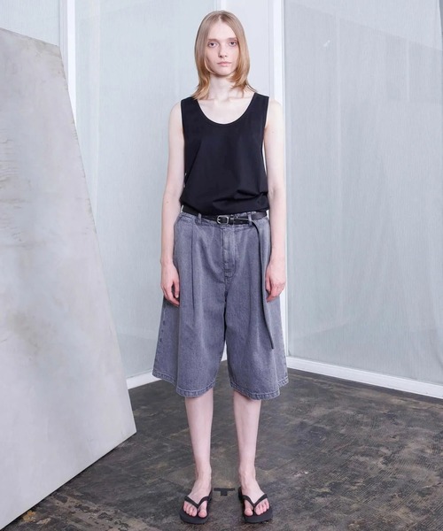 VOAAOV（ヴォアーブ） ジーンズ 「VOAAOV」BLACK DENIM Wide Short