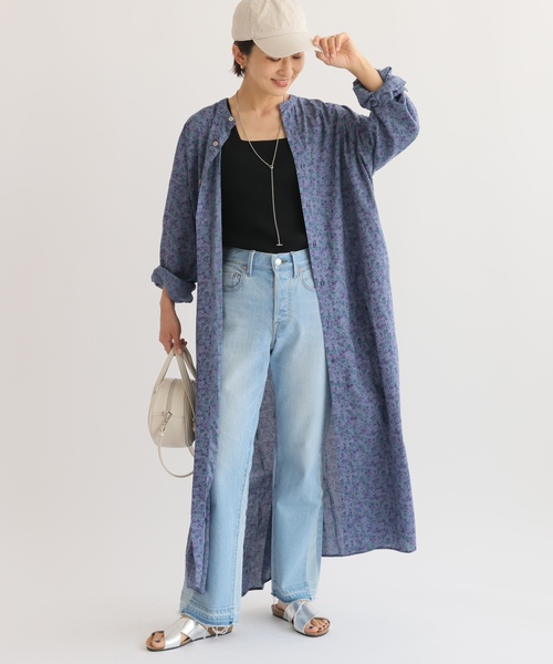 「ARMEN」 長袖ワンピース 3 ネイビー レディース_画像5