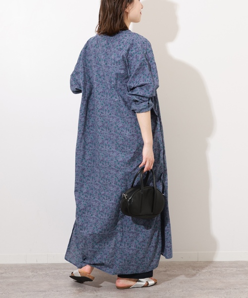 「ARMEN」 長袖ワンピース 3 ネイビー レディース_画像7