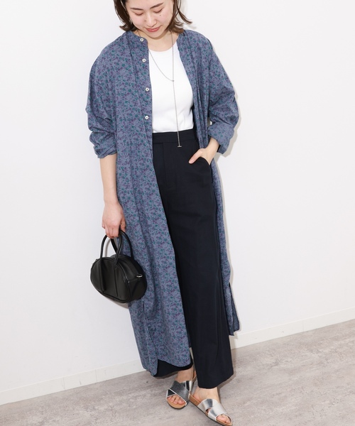 「ARMEN」 長袖ワンピース 3 ネイビー レディース_画像8