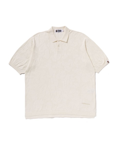 A BATHING APE（アベイシングエイプ） ポロシャツ SOLID CAMO JACQUARD