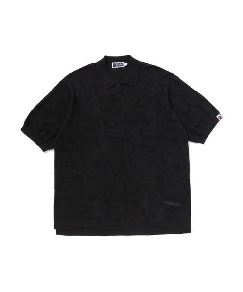 A BATHING APE（アベイシングエイプ） ポロシャツ SOLID CAMO JACQUARD