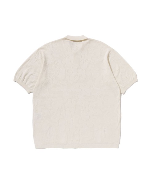 A BATHING APE（アベイシングエイプ） ポロシャツ SOLID CAMO JACQUARD